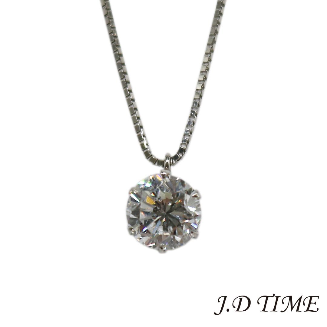 PT900/850 一粒ダイヤモンドネックレス D1.072ct ユニセックス【新品】(JD-MUR-64225)拍卖