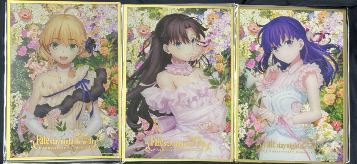 Fate stay night 20周年 記念コンサート ランダム アクリル 色紙 セイバー アルトリア 遠坂凛 間桐桜 FGO拍卖