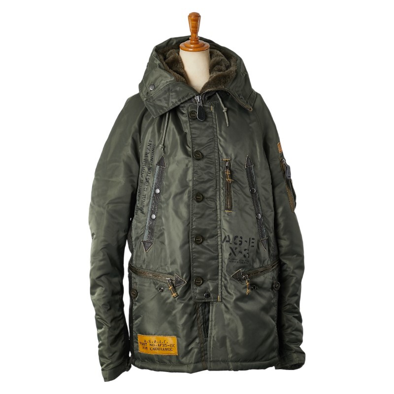アヴィレックス N-3B プロトタイプ ミリタリージャケット フライトジャケット サイズ:M 6102109 カーキ ナイロン メンズ AVIREX【中古】拍卖