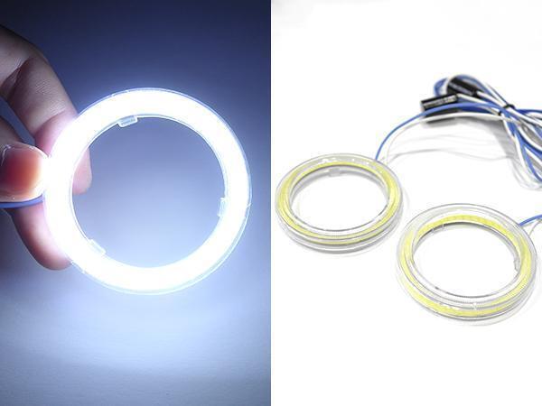 高輝度COBイカリング 70Φ ホワイト発光 2本set【2334】拍卖