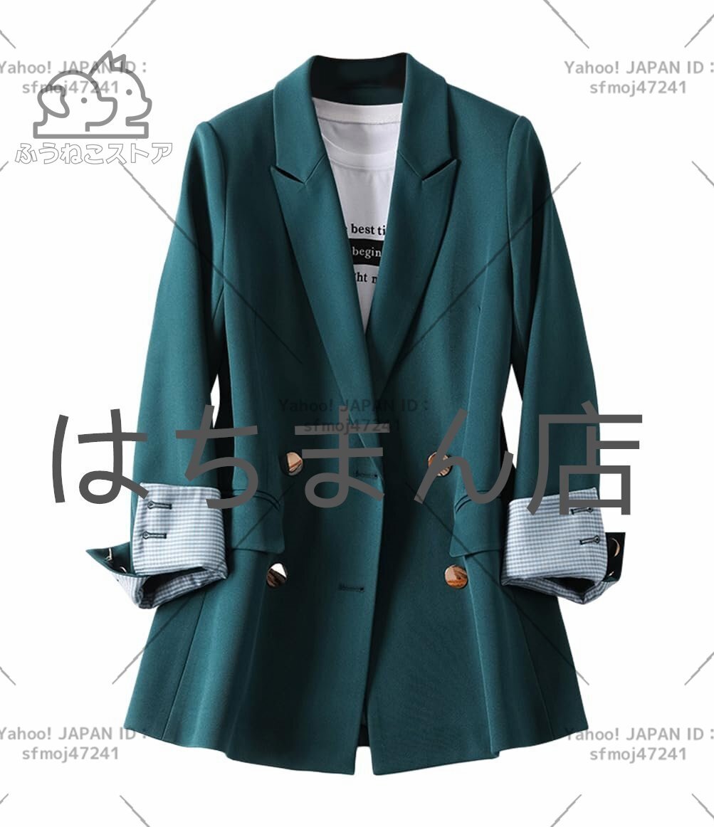 テーラードジャケット レディース ジャケット スーツコート コート アウター 体型カバー ブラック 秋コート 春秋 通勤 グリーン S-2XL拍卖
