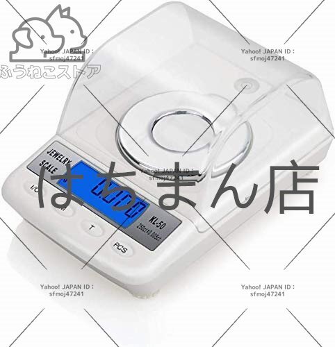 デジタルジュエリースケール 計量分析用電子天秤 0.001g ミニミリグラムカラットスケール 50g/100g 研究用/ダイヤモンド/宝飾品/医薬品 (10拍卖