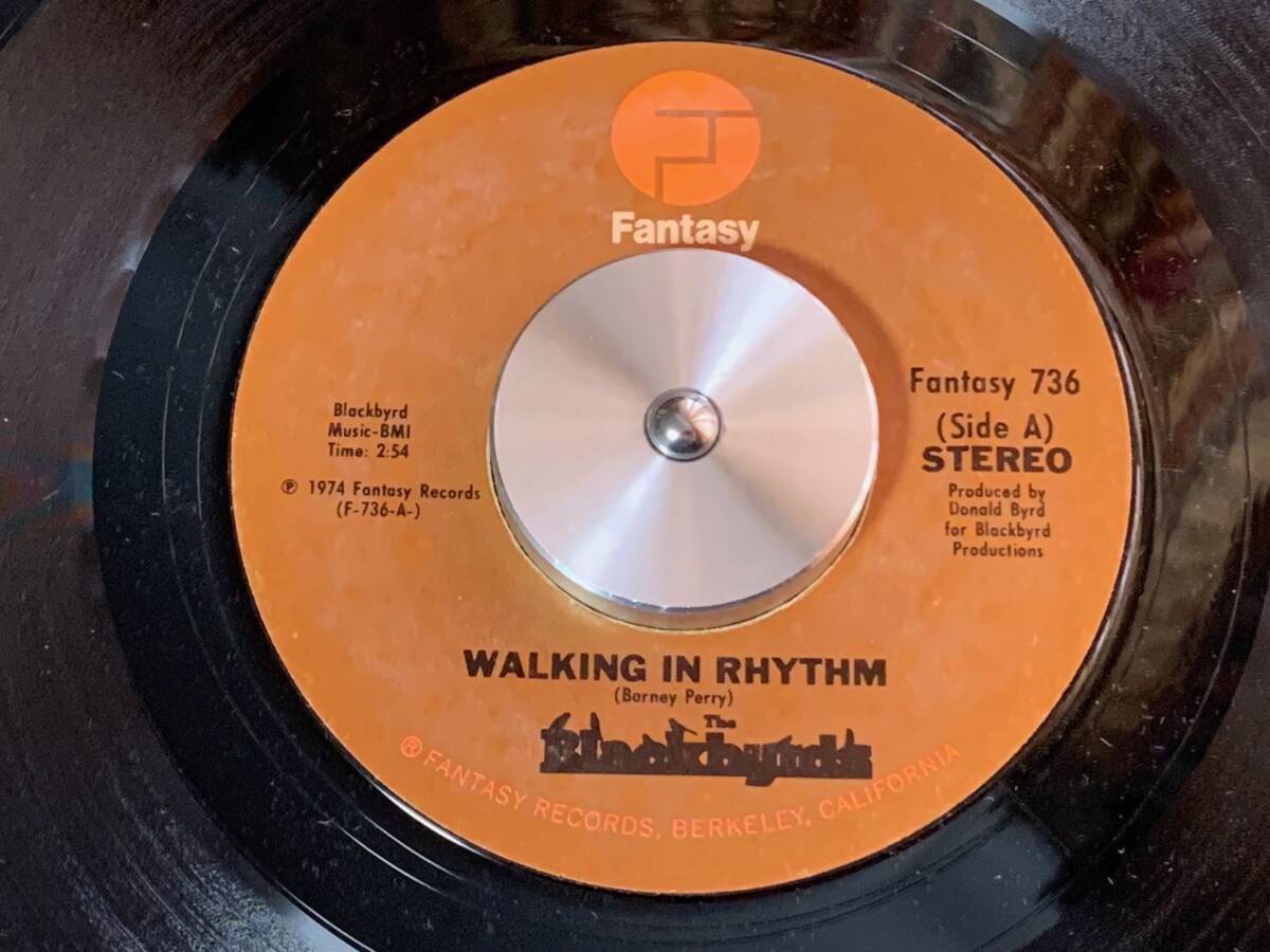 THE BLACKBYRDS ♪WALKING IN RHYTHM 7インチ 45拍卖