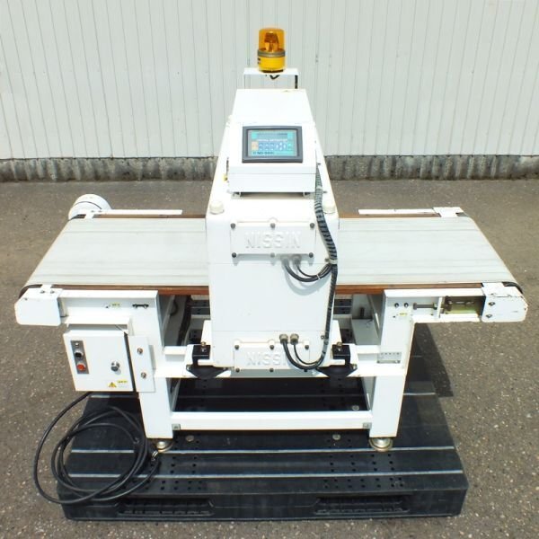 【新潟】日新電子工業 金属検出機 Q5F 大型コンベア式 200V 中古 メタルディテクター 検出器 探知機 検知 検品 コンベヤ ニッシン ND-800i拍卖