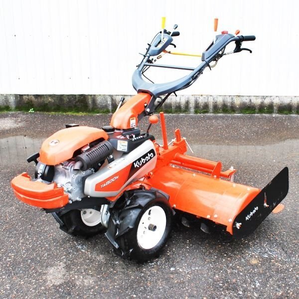【新潟】美品 クボタ 管理機/耕うん機 TA800N 7.1馬力 RA300広幅整地ロータリ 作業幅120cm ハンドル回転 砕土整地 耕耘 耕運 ハウス 中古拍卖