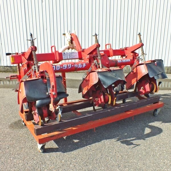 【新潟】ニプロ 3連 ロータリーカルチ RK-303UV 耕耘 中耕 除草 培土 畦 畝 うね 三連 カルチ ロータリー トラクター 実動 倉庫保管 中古拍卖
