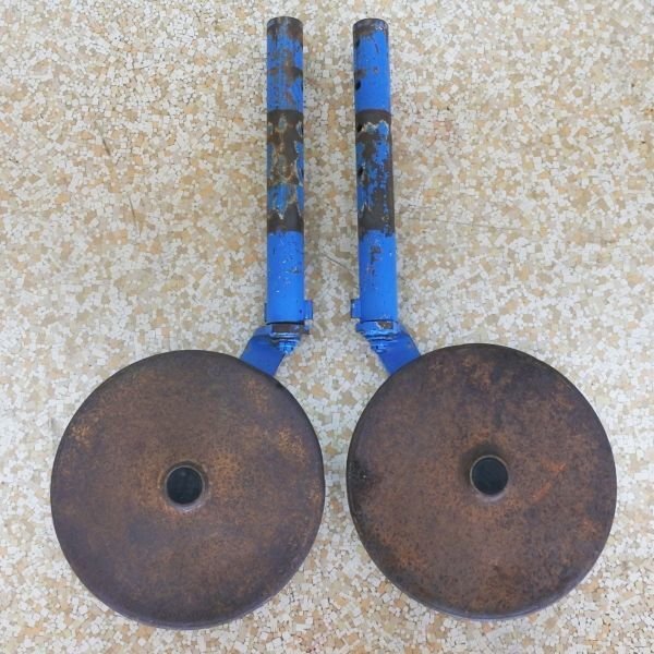 【新潟】トラクター 尾輪 ビリン 左右セット 外径 約41mm 車輪径 約330mm 中古 倉庫保管 トラクター用 パーツ ロータリー 発送可能拍卖