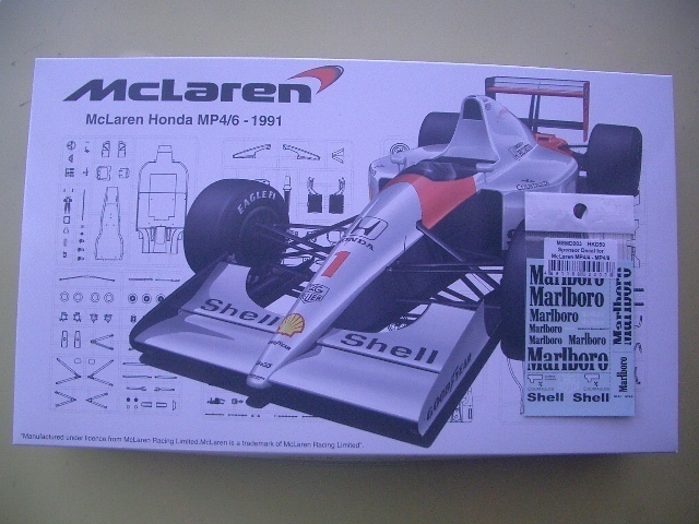 ■1/20 フジミ マクラーレン MP4/6 (グランプリ選択式) マルボロデカール付き拍卖