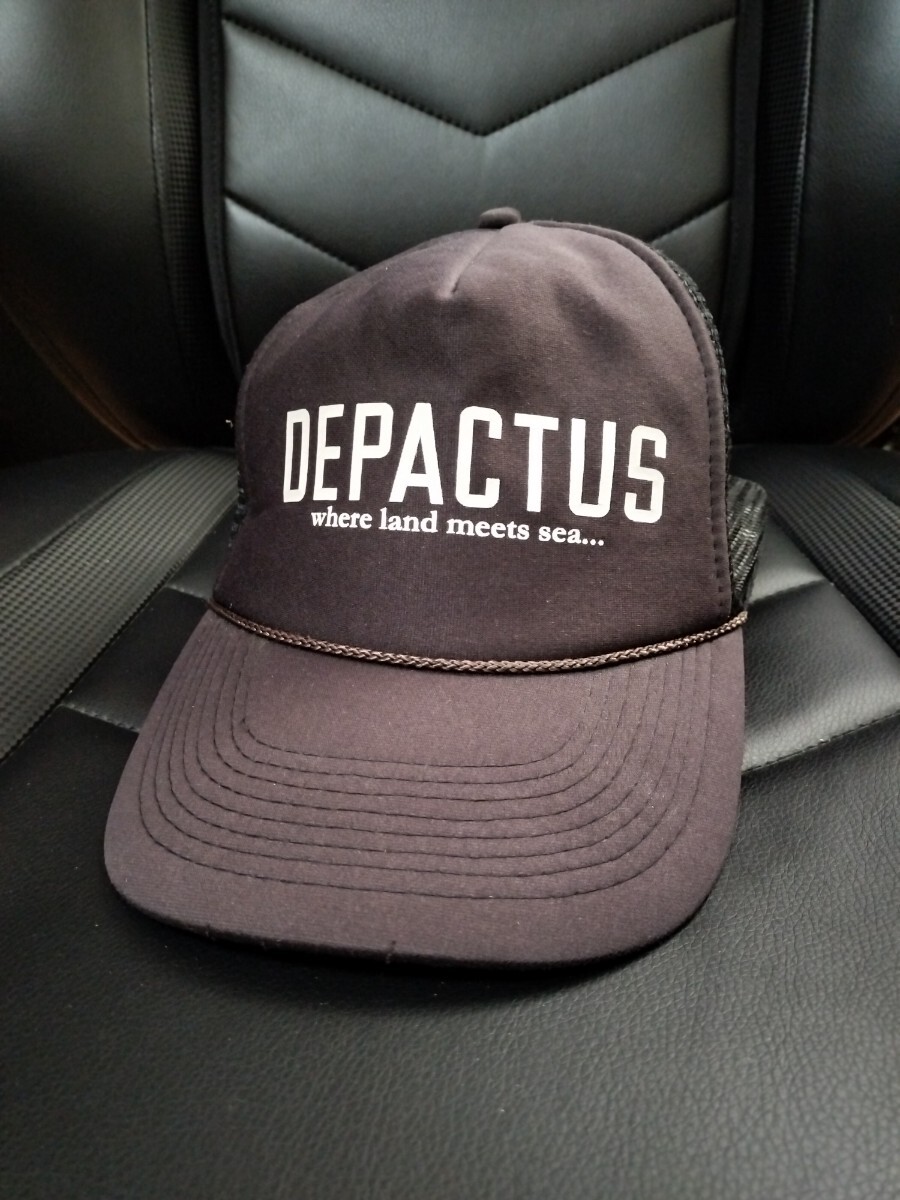 ※中古【DEPACTUS】WORDMARK TRUCKER HATメッシュキャップ《※日焼け跡有り》15ss/RHC千駄ヶ谷購入surf#skate#california拍卖