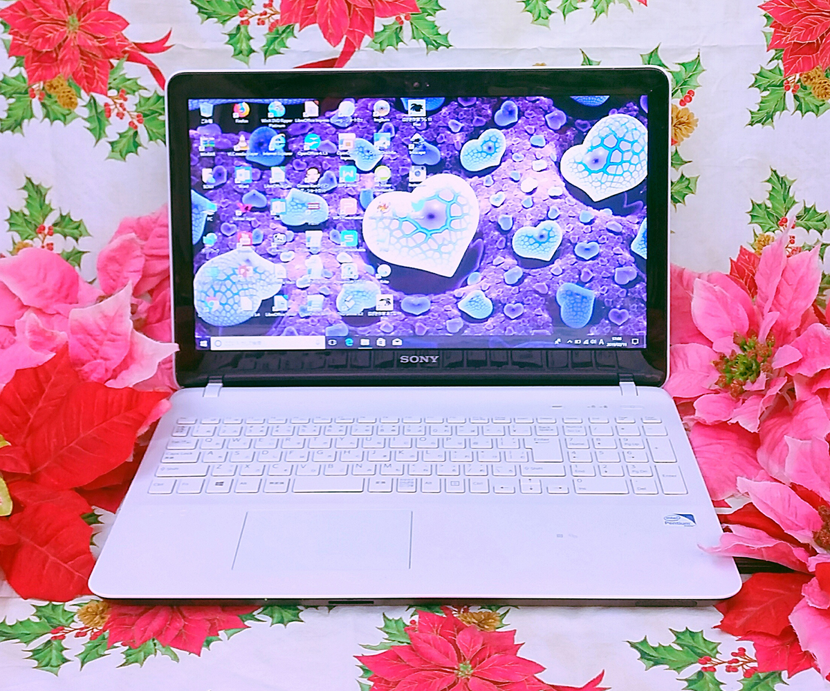 新型Windows11搭載/新品マウス/大人気SONY VAIOホワイト色/DVDドライブ/ソフト多数/テレワーク可能/爆速SSD256/高速8GB/DVD焼き/オフィス拍卖