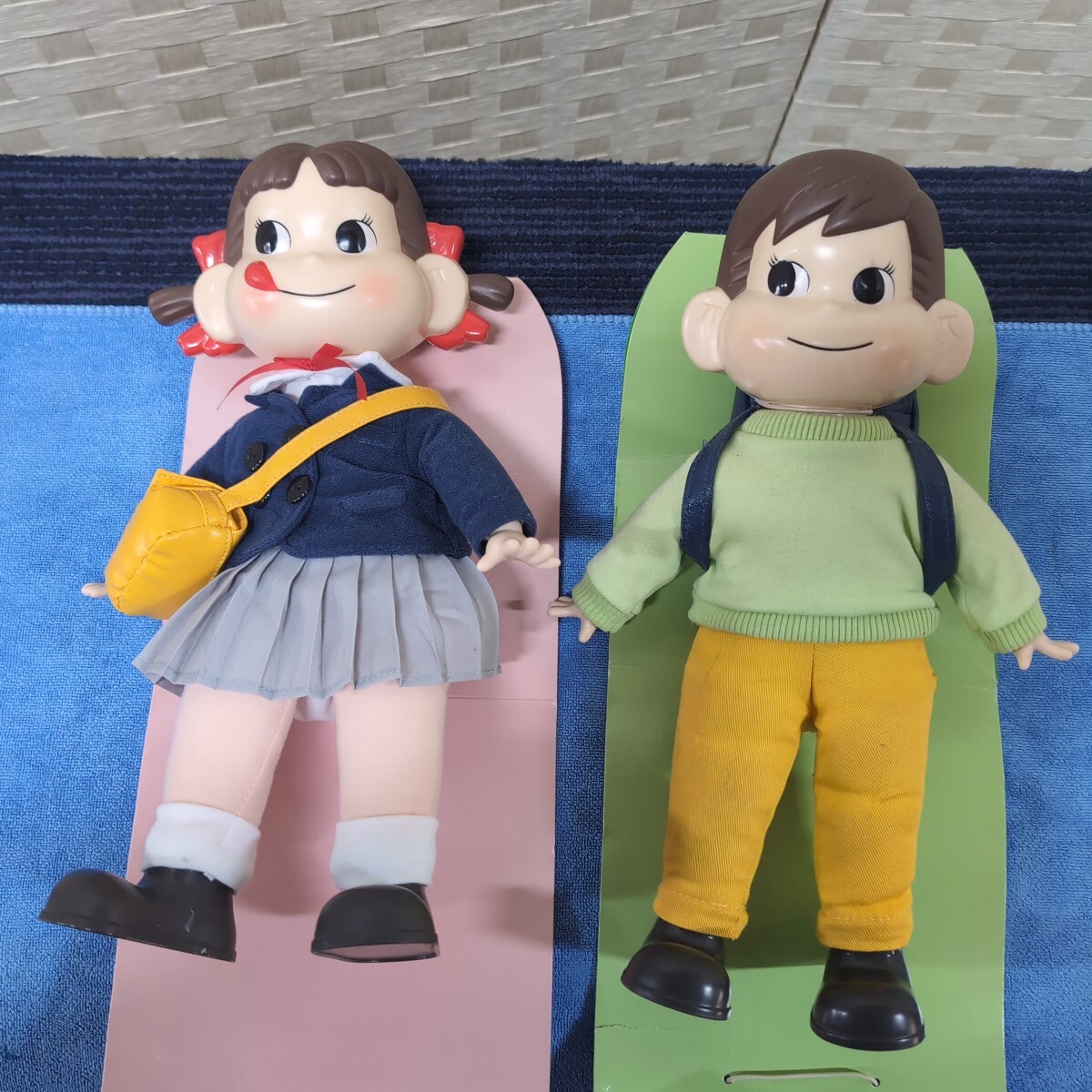 【昭和レトロ】おすわりペコちゃん おすわりポコちゃん 2体セット 拍卖