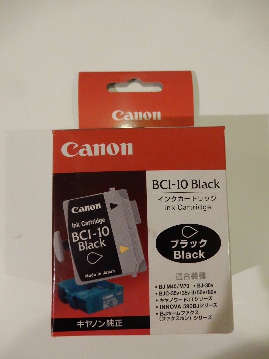■■未使用、Canon キャノン 純正インク 「BCI-10 black」 ブラック、3つ入り拍卖