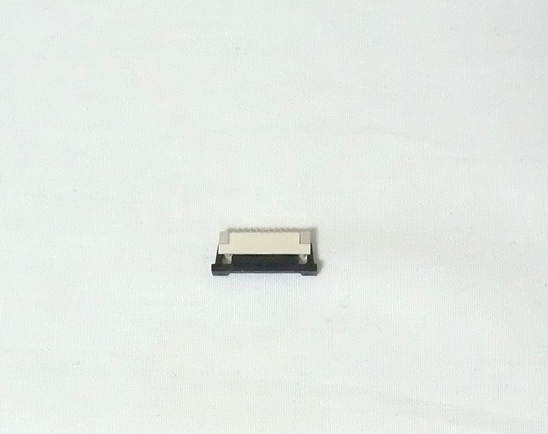 フレキシブルフラットケーブル基板取付用コネクタ1mmピッチ10ピン2個セット(スライドロック式、下接点、FFC、FPC、新品)拍卖