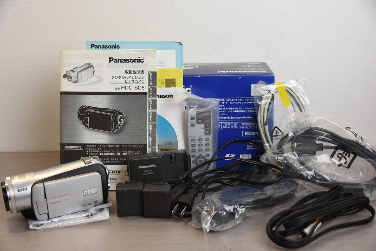 デジタルビデオカメラ Panasonic パナソニック HDC-SD5 250213W1拍卖