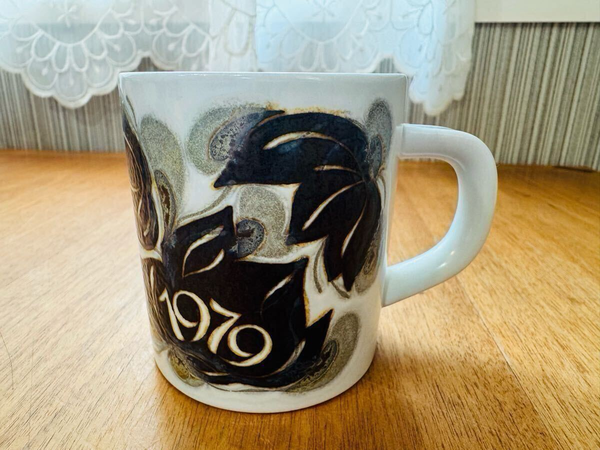 【美品】 Royal Copenhagen ロイヤルコペンハーゲン Ivan weiss イヴァン.ヴァイス スモール イヤーマグ マグカップ 1979年 1個拍卖