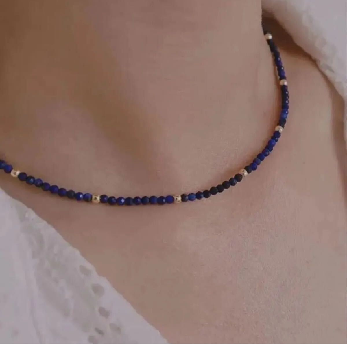ナチュラル ファセット ラピスラピス ネックレス拍卖