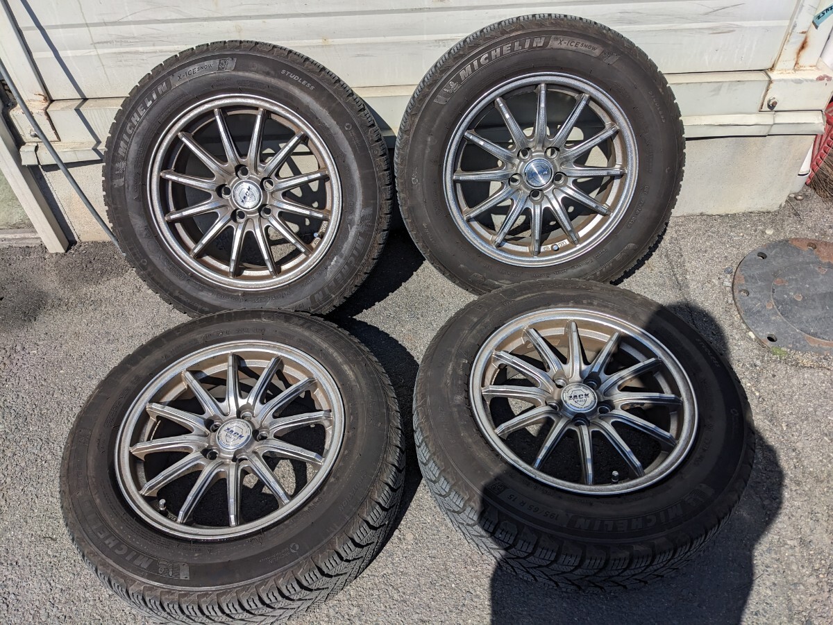 ◆TOYOTA◆カローラツーリング外し◆スタッドレスタイヤ4本セット◆社外◆№5632 15インチ PCD100 5穴拍卖