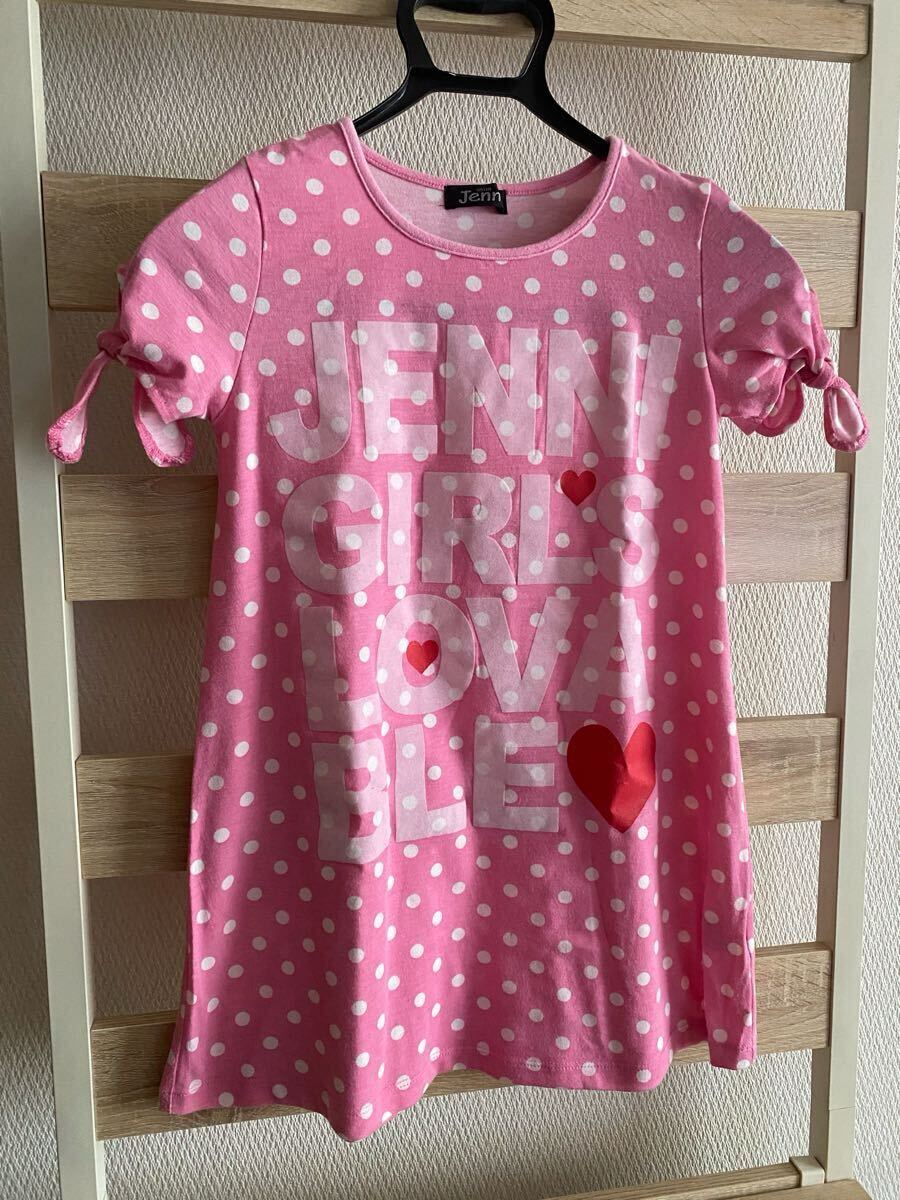 【送料無料】SISTER JENNI ピンクドット柄チュニック 140 ⑦拍卖