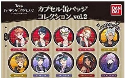 ディズニー ツイステッドワンダーランド カプセル缶バッジコレクションvol.2 10種拍卖