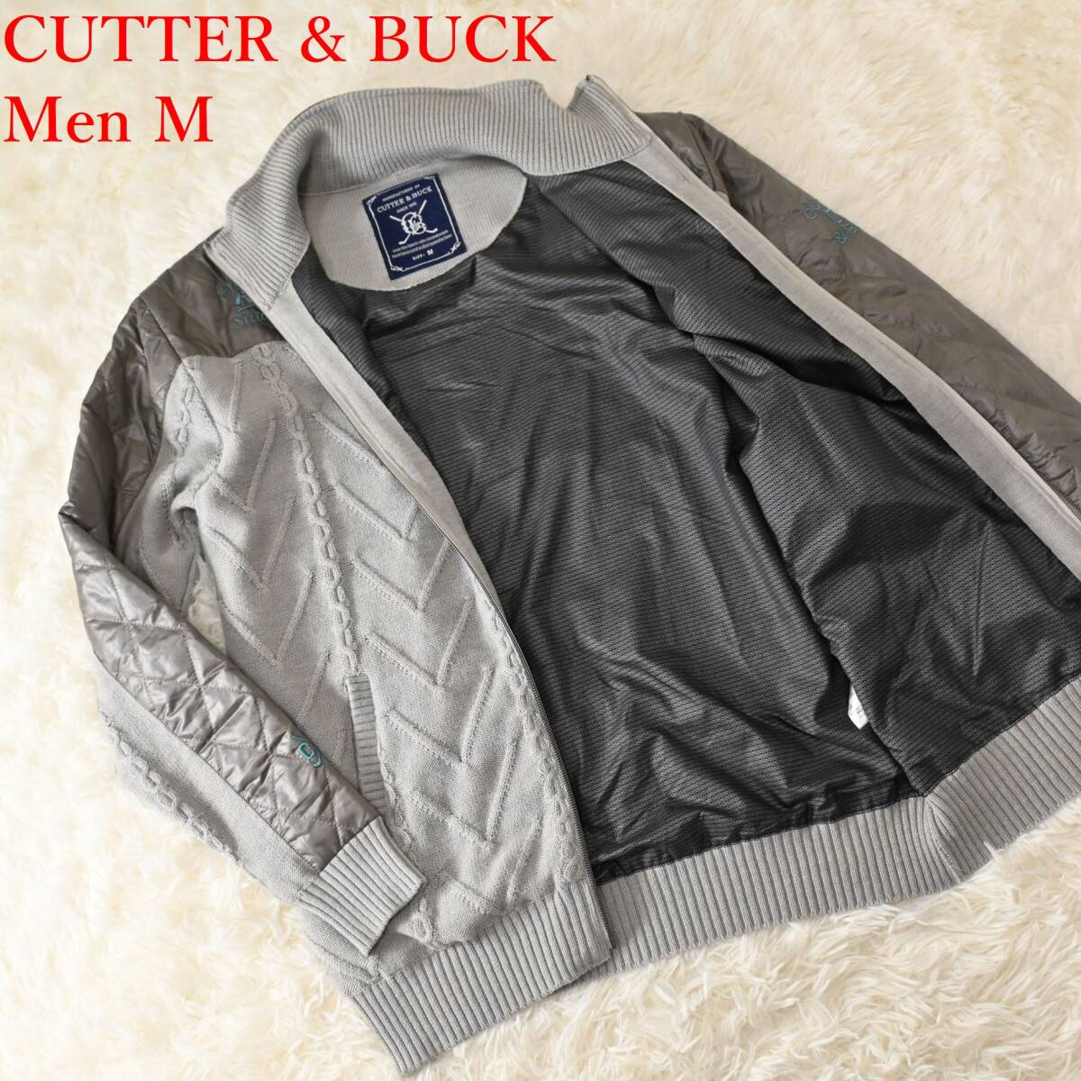 F1 Men M カッター&バック ニット 中綿 ジャケット拍卖