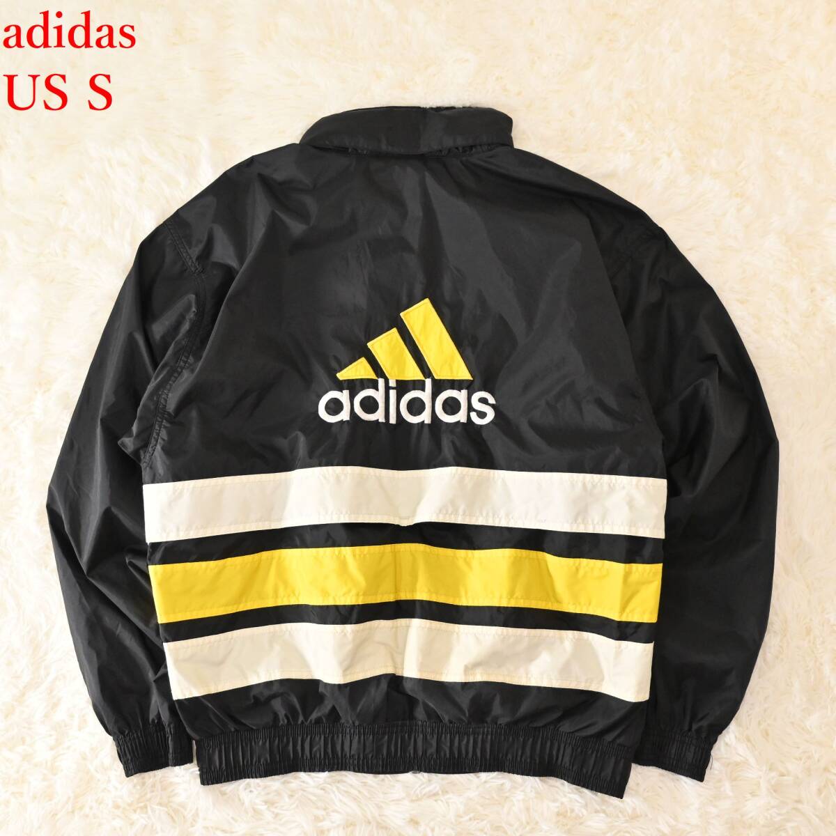 G4 サイズS アディダス 台湾製 レトロ 黒 ウインドブレーカー拍卖