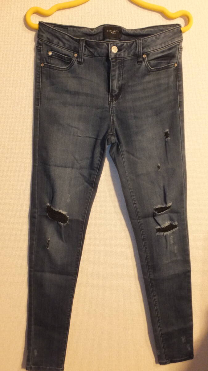 ★CELEBRITY PINK★ Ladies Jeans size28 Size7 レディースストレッチスキニージーンズ サイズ28 サイズ7 USED FROM JAPAN 黒系拍卖