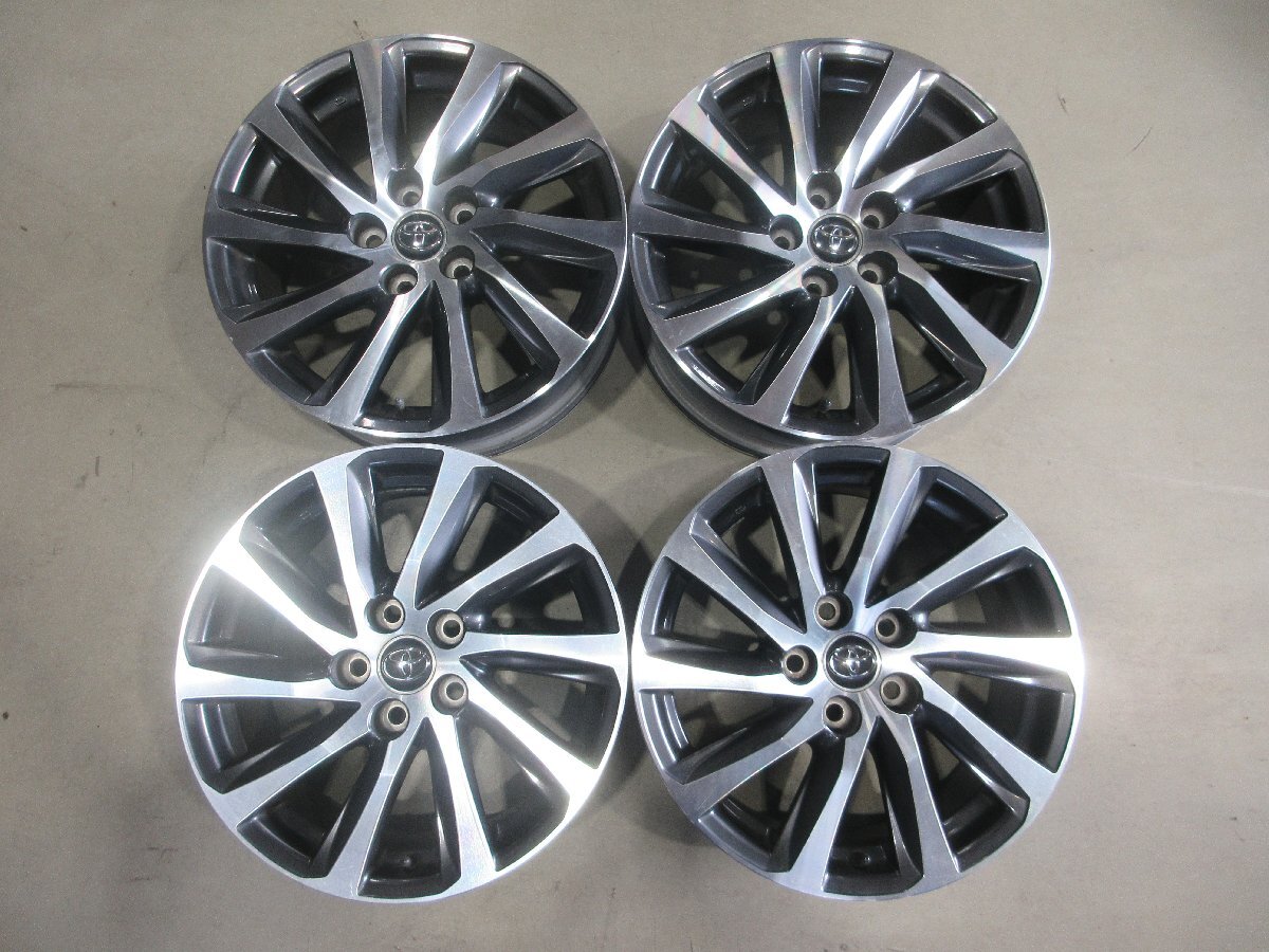 3-24BI(47) ■17インチ 純正アルミホイール / トヨタ 30系 アルファード ヴェルファイア / 17×6.5J+33 / 5H PCD114.3 / 4本 / 中古拍卖