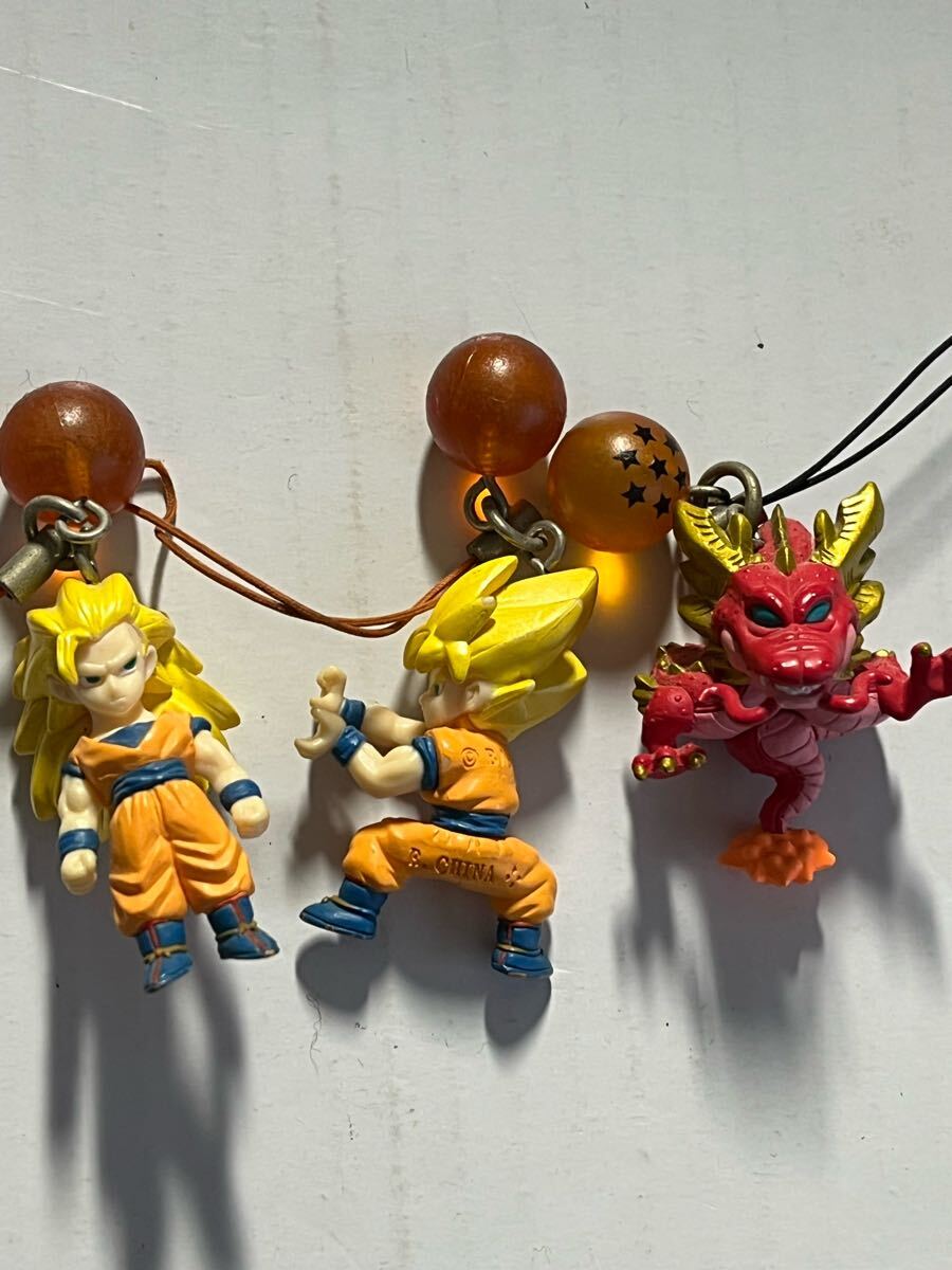 BANDAI バンダイ ドラゴンボール DBキャラストラップ ストラップ 孫悟空 超サイヤ人 シェンロン 神龍 当時物 ガチャガチャ拍卖