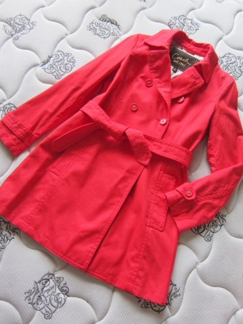 正規品 Coach トレンチコート S オレンジ Brand 美品 コーチ est1941 綺麗 ブランド コーチ 春コート お洒落 ジャケットコート レア 得 特拍卖