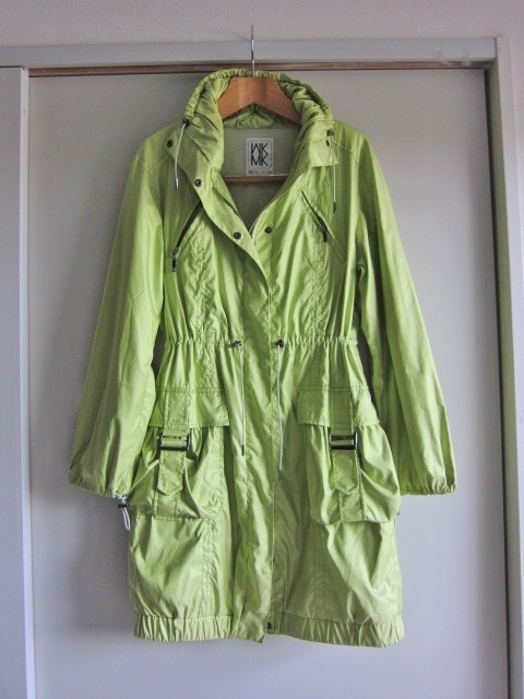 新品同様 MICHEL KLEIN 38 コート グリーン 美品 ミッシェルクラン PARIS 春コート 綺麗 Brand トレンチコート アウター ジャンパー レア拍卖