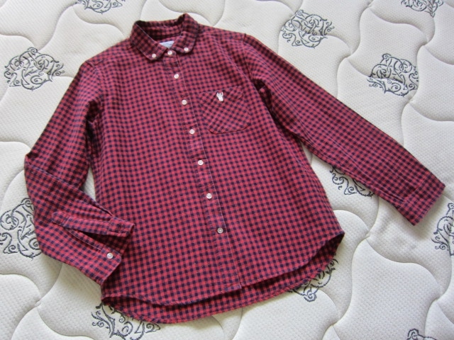 coen DAILY CLOTHING 長袖 ブランド Brand シャツサイズM 刺繍 しっかり素材コットン100% レア 得 特拍卖