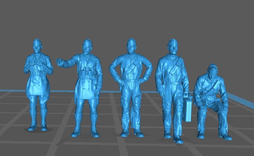 1/144レジンキット 未塗装 WWⅡ イタリア軍 戦車兵士フィギュア5体 Bワールドタンクミュージアム 【同梱可能】0613拍卖