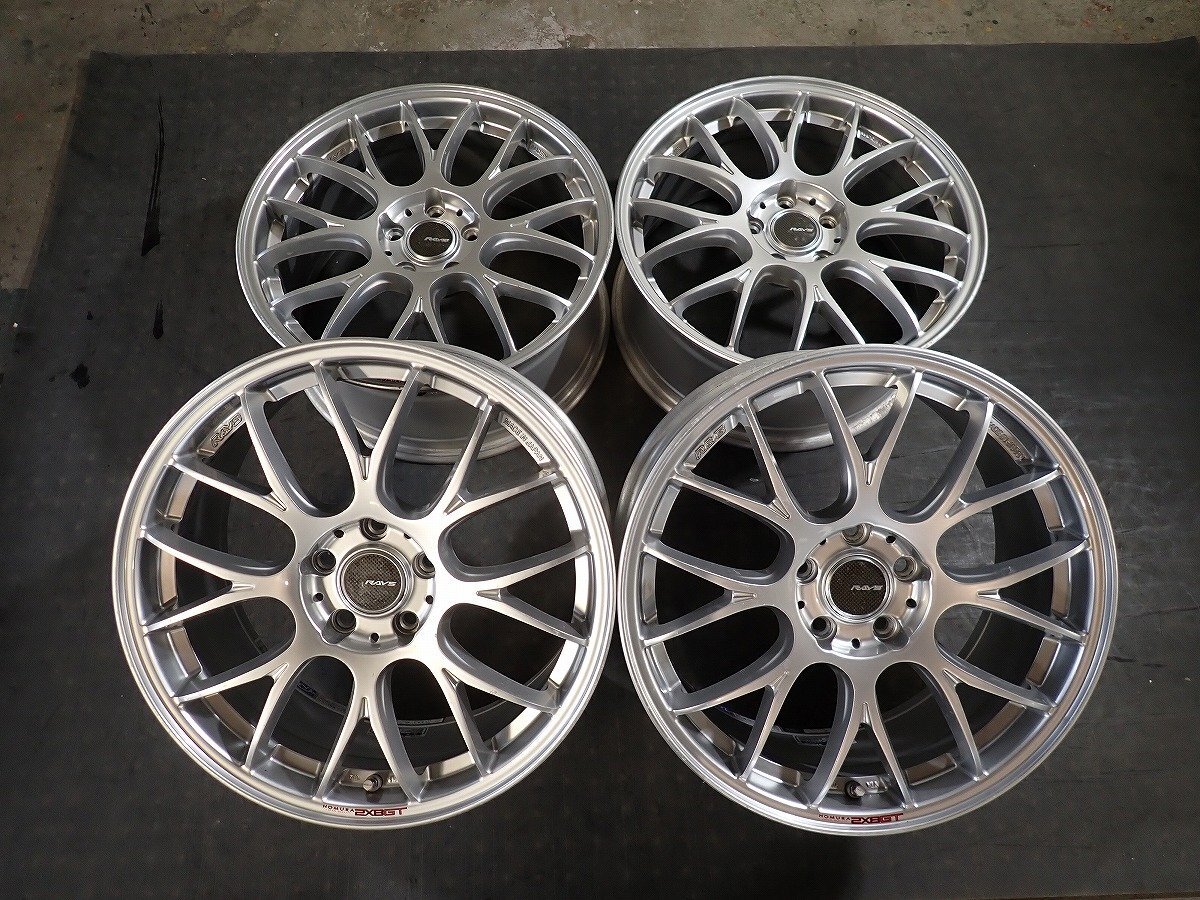 RK6853【送料無料18インチ】4本 RAYS レイズ HOMURA ホムラ 2×8GT 中古ホイール F40 1シリーズ等 ■18×8J 112/5H ET50■拍卖