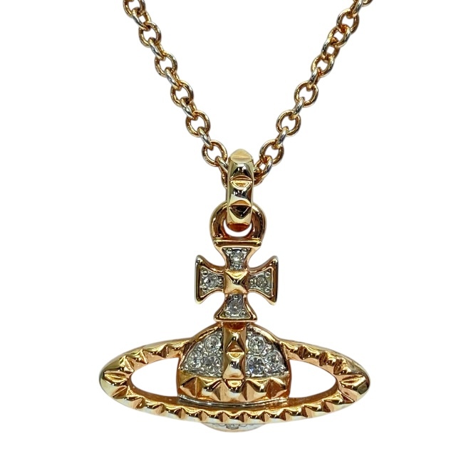 Vivienne Westwood ヴィヴィアンウエストウッド ビビアン オーブ ネックレス ペンダント アクセサリー GP ラインストーン ゴールド拍卖