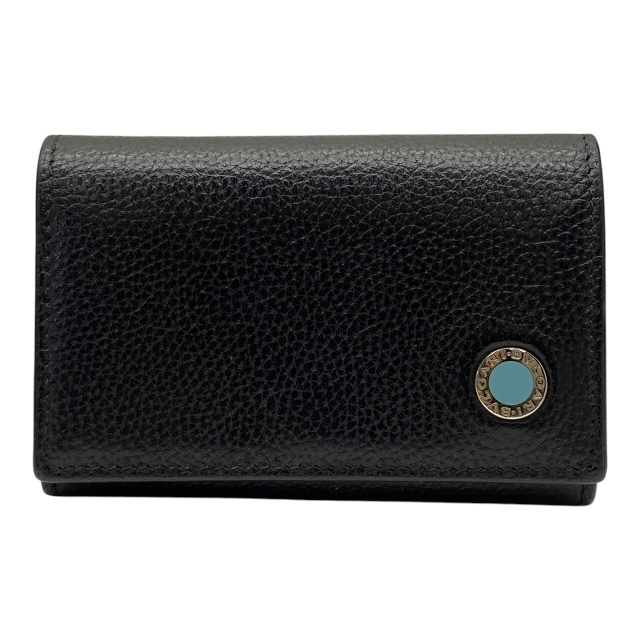 BVLGARI ブルガリ ブルガリ・ブルガリ マン 6連 キーケース キーリング コンパクト ロゴ レザー ブラック拍卖