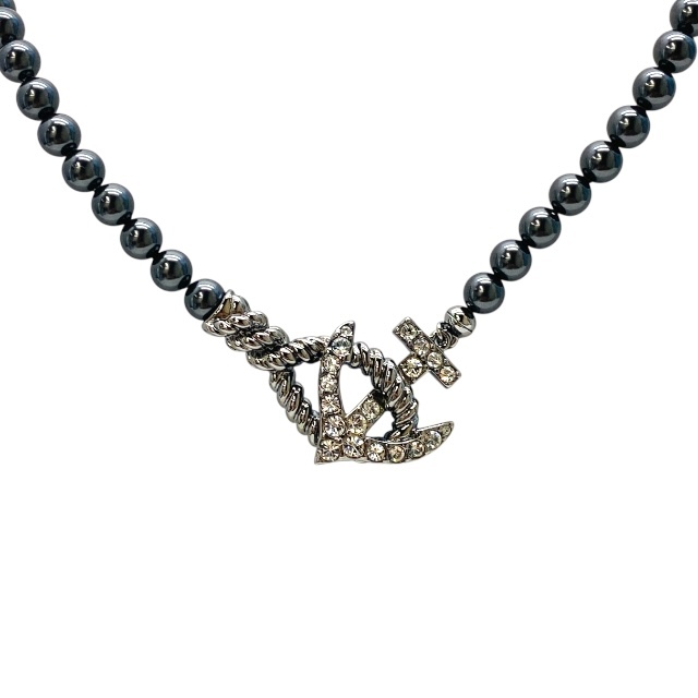 スワロフスキー 1395 ネックレス ペンダント ディズニーコラボ パイレーツオブカリビアン 黒蝶パール メタル ラインストーン ブラック系拍卖