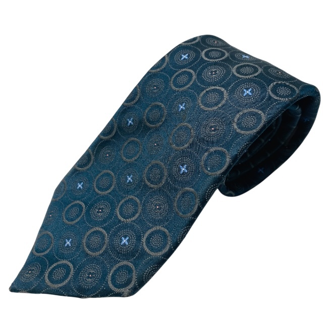 【美品】LOUIS VUITTON ルイ ヴィトン ネクタイ クラヴァット アクセサリー 小物 モノグラムフラワー 総柄 シルク ネイビー拍卖