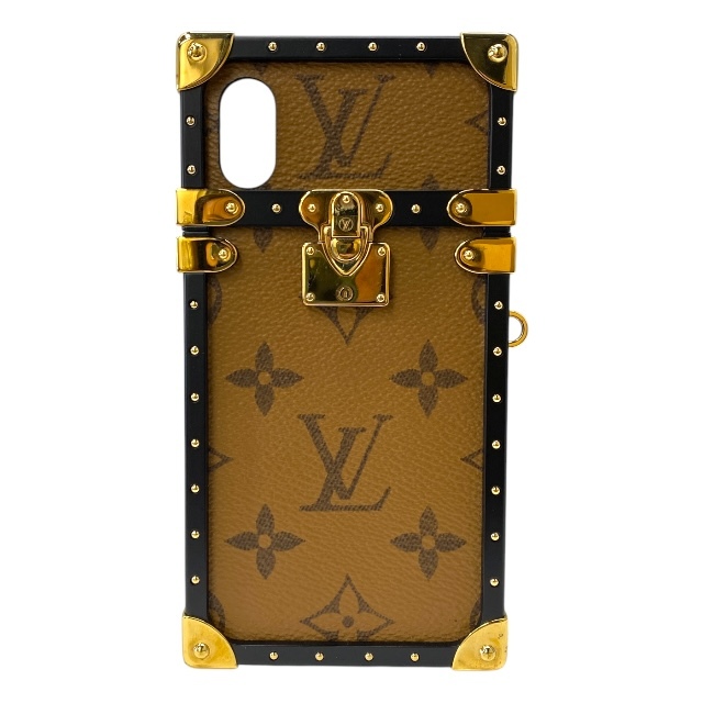 LOUIS VUITTON ルイヴィトン M62618 iPhone X XS ケース スマホケース EYE TRUNK アイトランク モノグラム・キャンバス ブラウン拍卖