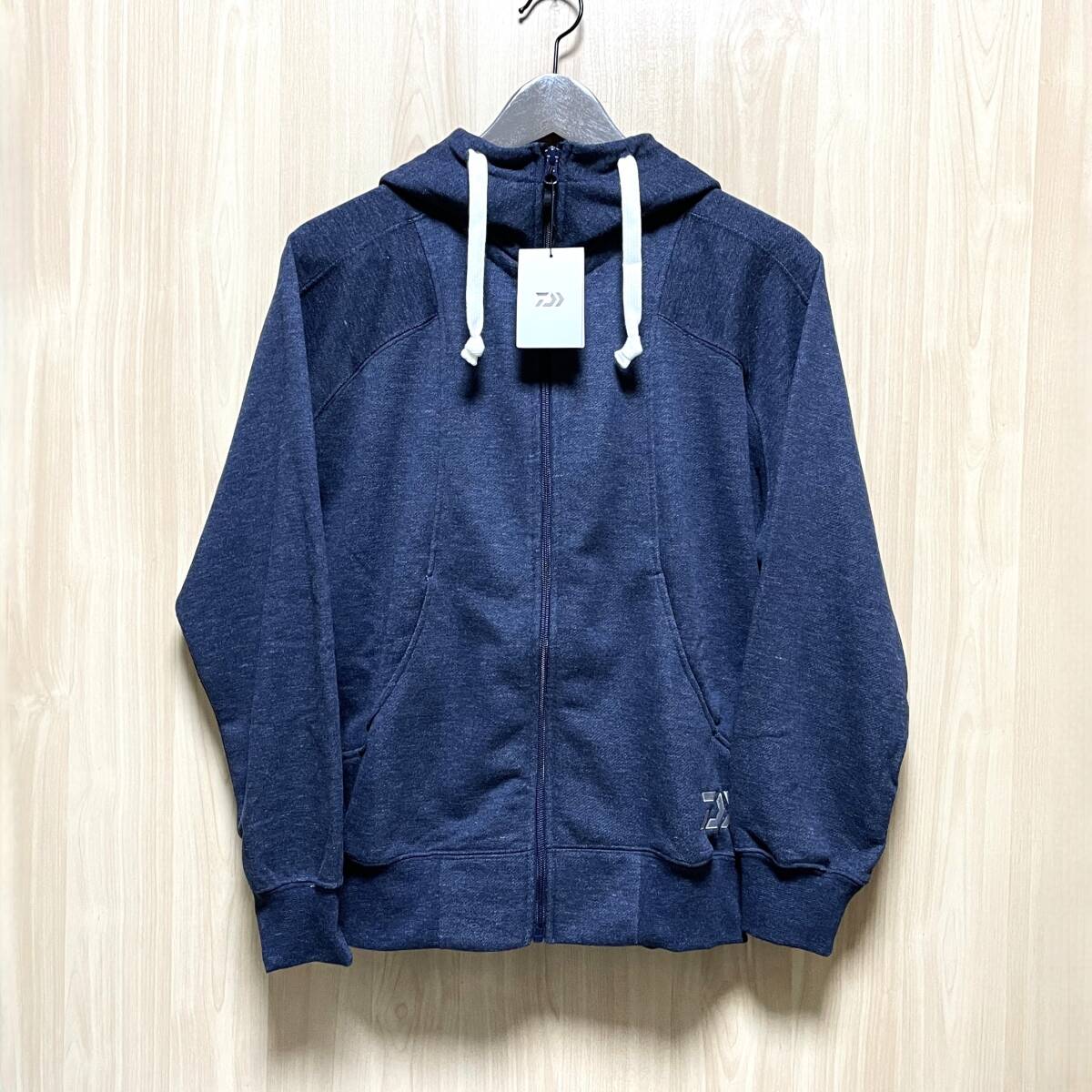 未使用 保管品 DAIWA ダイワ フルジップ スウェット パーカー インディゴ 吸水速乾 裏パイル DE-75120J WL グローブライド フィッシング拍卖