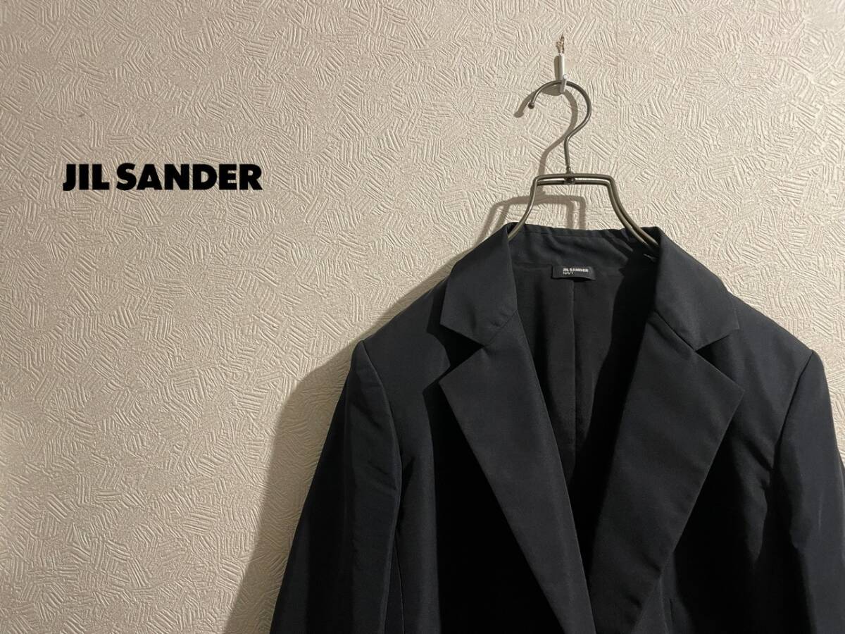 ◯ イタリア製 JIL SANDER 1B ショート テーラード ジャケット / ジルサンダー ネイビー 紺 38 Ladies #Sirchive拍卖
