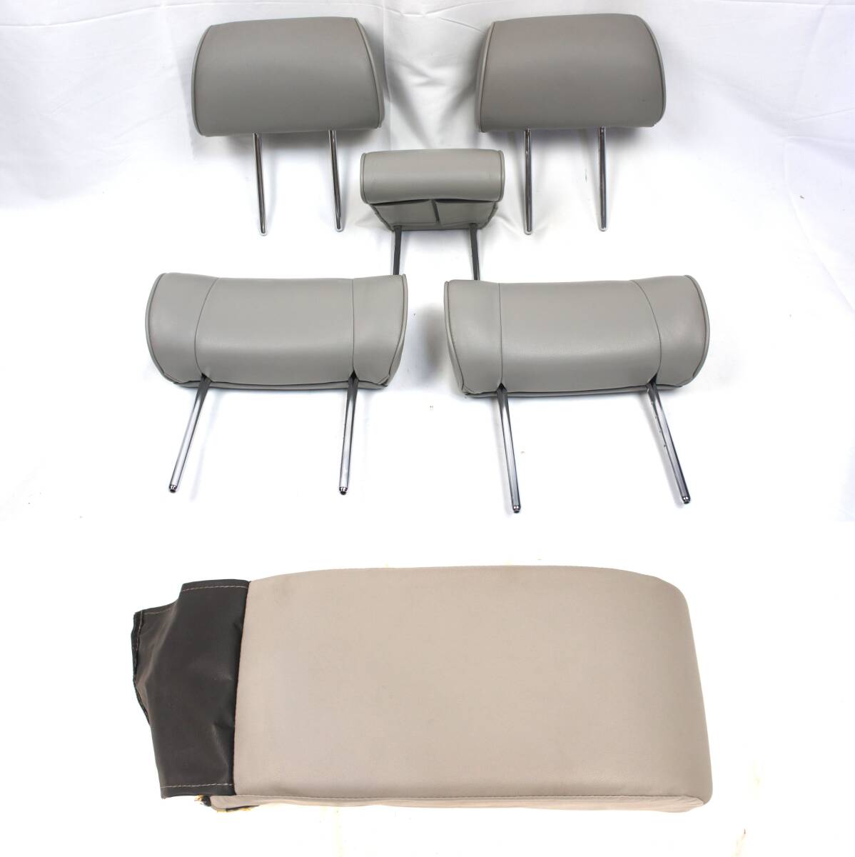 6点セット ヘッドレスト他 レザー グレー系 HY34 前期 300VIP セドリック外し MY34 ENY34 Y34 日産 純正 @10512s拍卖