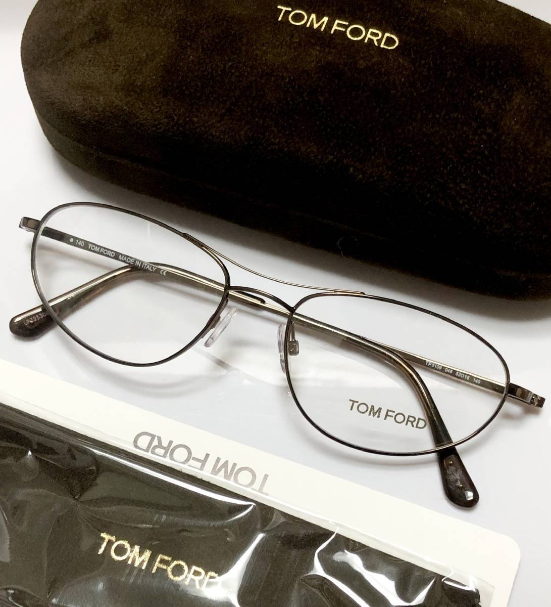 純正新品 イタリア製 TOM FORD TF5109 048 トムフォード メガネ ツーブリッジ ダブルブリッジ | 送料無料拍卖