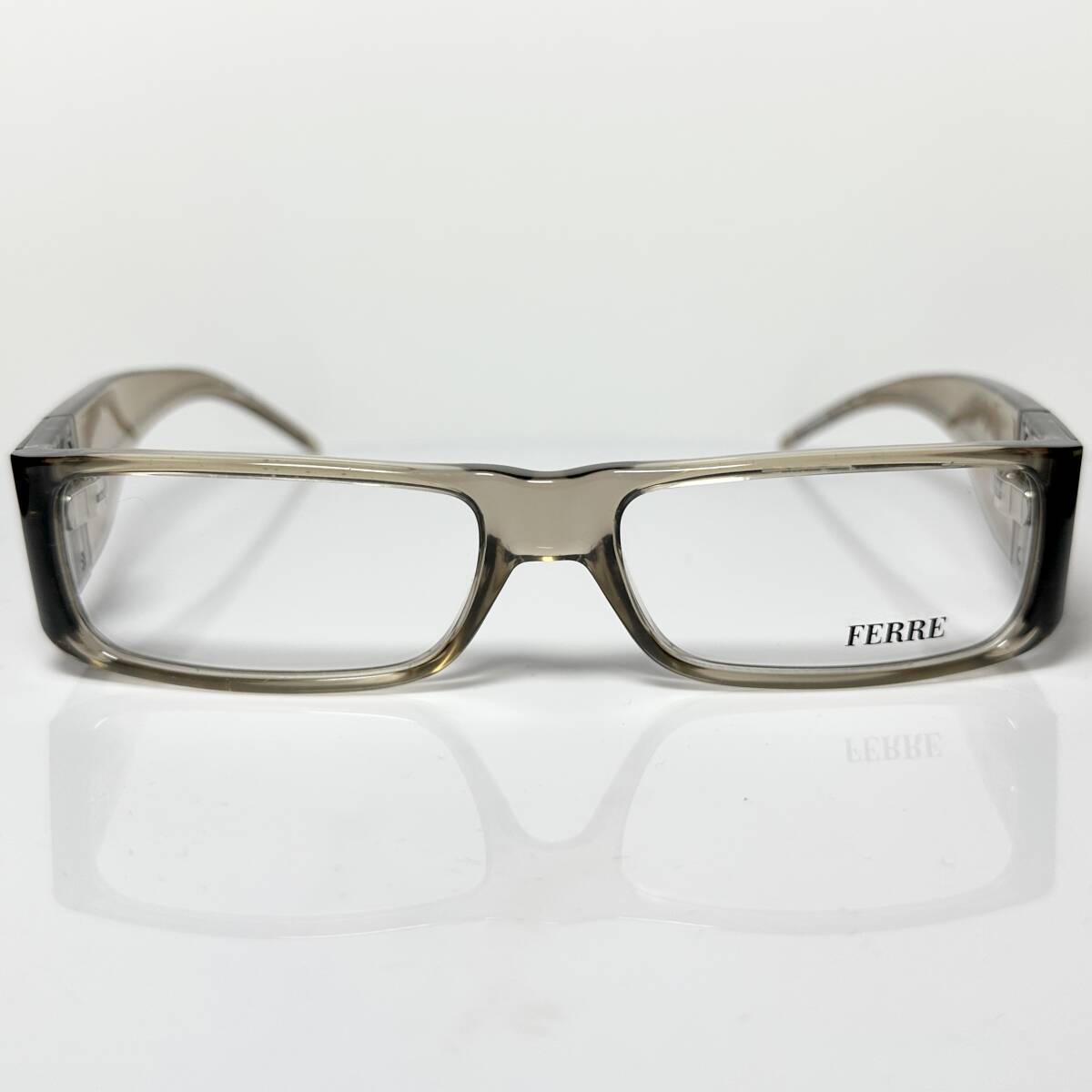 未使用・ビンテージ】灰色スクエア ジャンフランコ フェレ GFF メガネ GIANFANCO FERRE イタリア製 ヴィンテージ拍卖