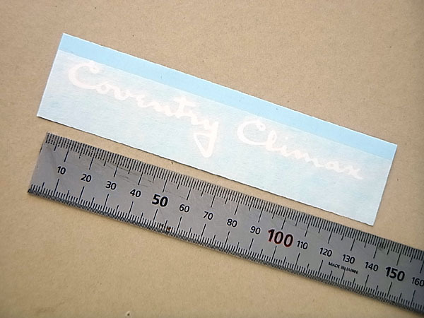 コベントリー クライマックス カッティングステッカー 白 1960年代 ロータス 7、エリート、ヒルマン インプ など拍卖