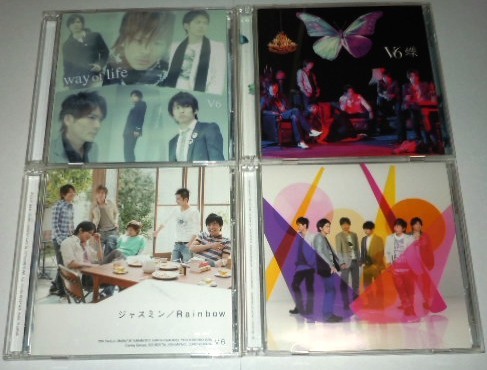 【 V6 】CD 4枚セット 限定盤DVD付 / way of life 蝶 ジャスミン / Rainbow スピリット拍卖