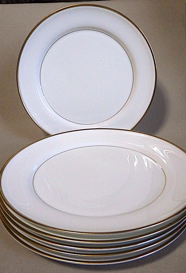 ★未使用 NARUMI 海外向けブランドMIKASA 上品な大皿6枚セット GOLDENAIRE Bone China拍卖