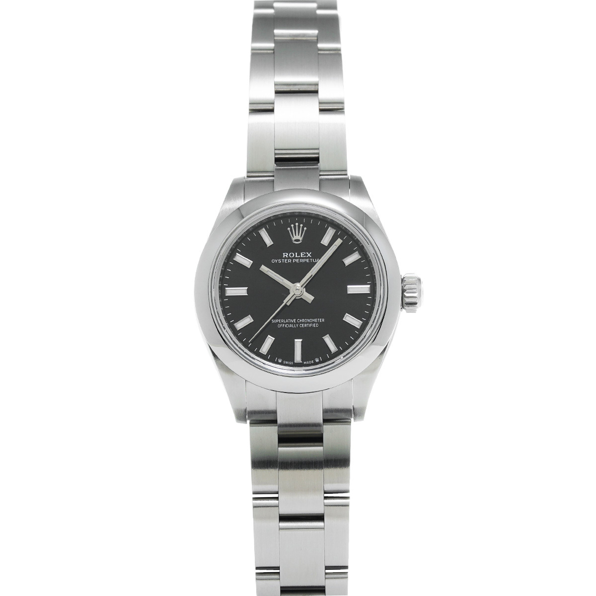 ロレックス オイスターパーペチュアル 28 276200 ランダムシリアル ブライトブラック レディース 腕時計 自動巻き 中古 銀蔵拍卖