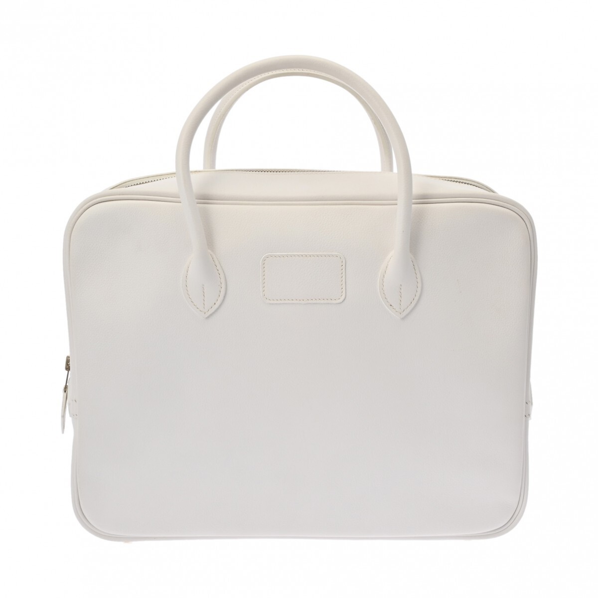 HERMES エルメス エッフェル ハンドバッグ ホワイト □C刻印(1999年頃) ユニセックス ヴォーグレネ ビジネスバッグ Bランク 中古 銀蔵拍卖