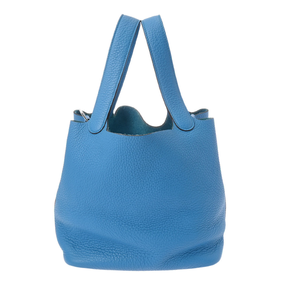 HERMES エルメス ピコタンロック MM ブルーザンジバル A刻印(2017年頃) レディース トリヨンクレマンス ハンドバッグ ABランク 中古 銀蔵拍卖