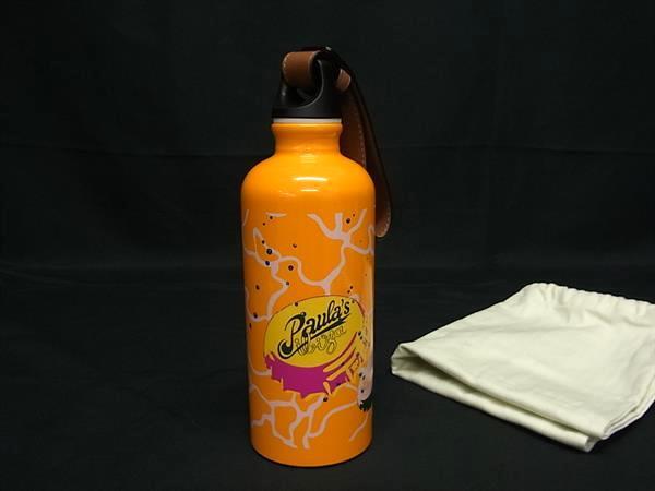 ■美品■ LOEWE ロエベ SIGG シグ パウラズイビザ アナグラム ウォーターボトル 水筒 オレンジ系 BJ5869拍卖